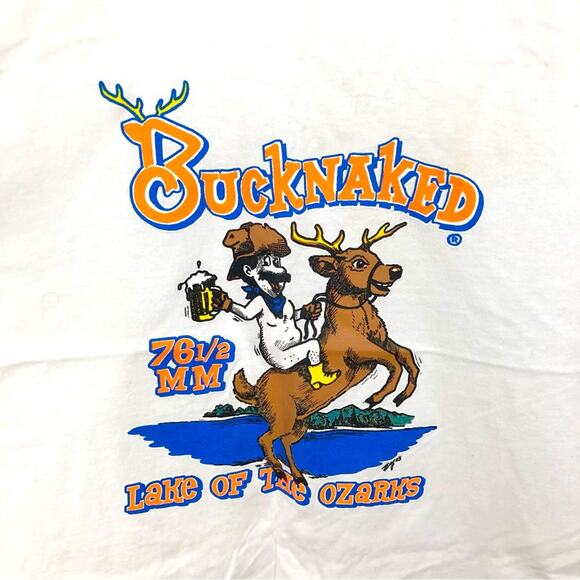 Vintage Bucknaked Lake Of The Ozarks Muscle Tank - Picture 2 of 8